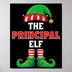 The Principal Elf Christmas For Principal School P Poster