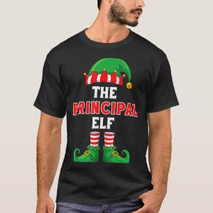 The Principal Elf Christmas For Principal School P T-Shirt
