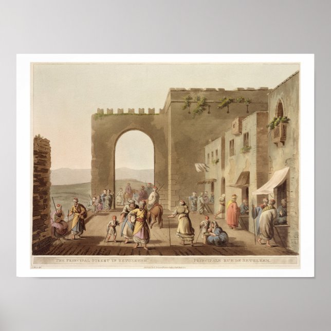 The Principal Street in Bethlehem, from 'Views of Poster (Front)