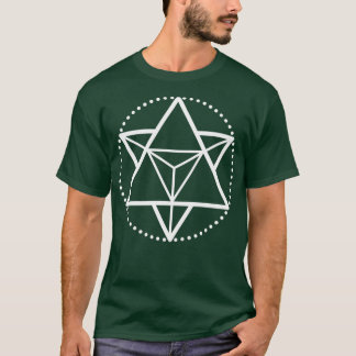 The Principle of Mentalism White Startetrahedron M T-Shirt