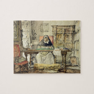 The Prior, from 'Sketches of Spain', engraved by C Jigsaw Puzzle