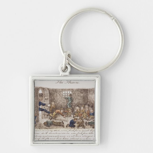 The Prison, 1858 (coloured engraving) Key Ring (Front)