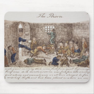 The Prison, 1858 (coloured engraving) Mouse Mat