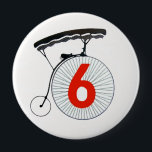 The Prisoner Number 6 10 Cm Round Badge<br><div class="desc">"You are,  Number Six!"</div>