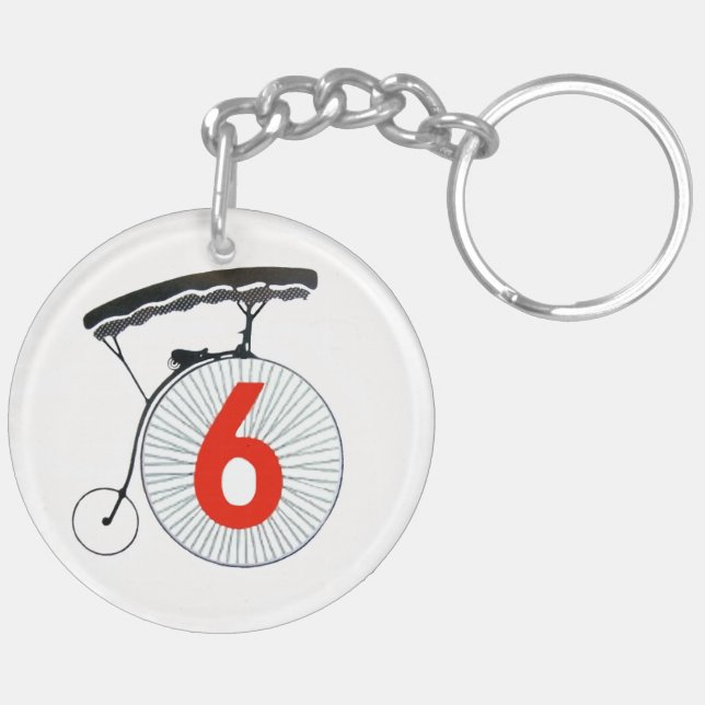 The Prisoner Number Six Key Ring (Back Left)