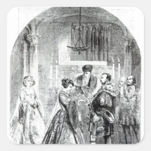 The Private Marriage of Anne Boleyn Square Sticker