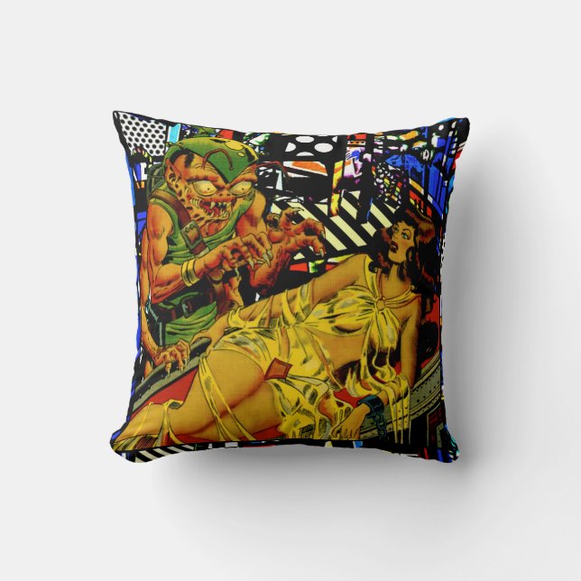 The Probe Throw Pillow (Front)