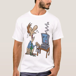 the Problem with the computer, a mouse in a hand T-Shirt