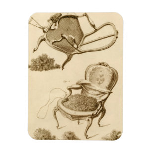 The process of upholstering a chair, from the 'Enc Magnet