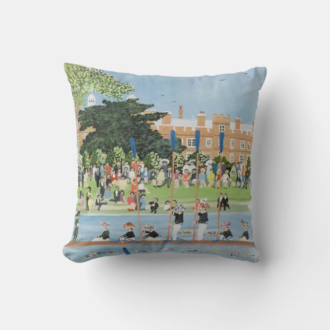 The Procession of Boats at Eton College Cushion (Front)