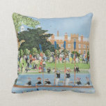 The Procession of Boats at Eton College Cushion<br><div class="desc">The Procession of Boats at Eton College  Joel  Judy / Private Collection / Bridgeman Images England Berkshire UK Europe</div>