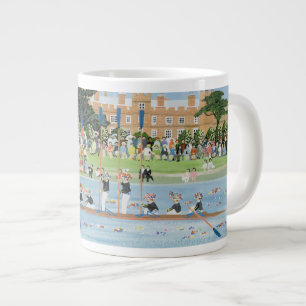 The Procession of Boats at Eton College Large Coffee Mug