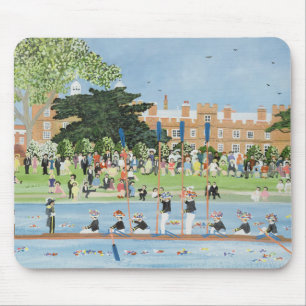 The Procession of Boats at Eton College Mouse Mat
