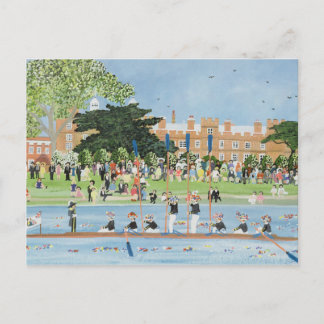 The Procession of Boats at Eton College Postcard