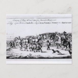 The Procession of Charles II Postcard