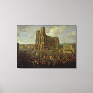 The procession of King Louis XV Canvas Print
