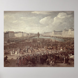The Procession of Louis XIV (1638-1715) across the Poster