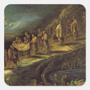 The Procession of the Holy Shroud Square Sticker