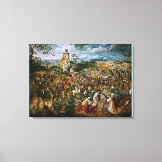 The Procession to Calvary by Pieter Bruegel the El Canvas Print