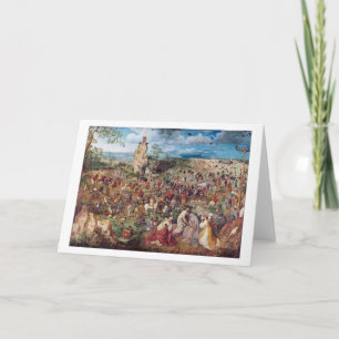 The Procession to Calvary, Pieter Bruegel Card