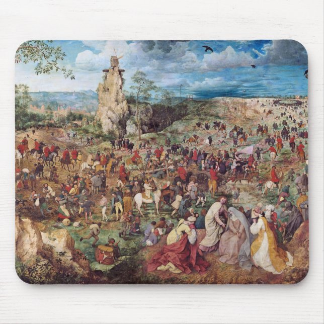 The Procession to Calvary, Pieter Bruegel Mouse Mat (Front)
