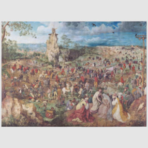 The Procession to Calvary, Pieter Bruegel Tissue Paper