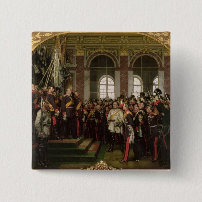The Proclamation of Wilhelm 15 Cm Square Badge (Front)