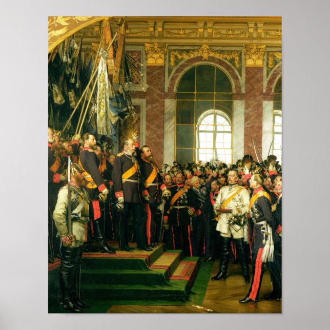 The Proclamation of Wilhelm as Kaiser Poster (Front)