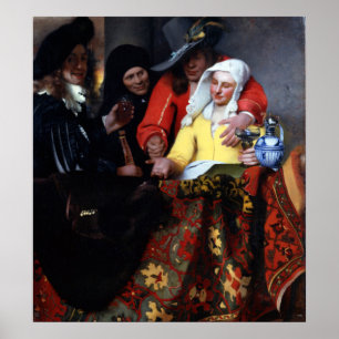 The Procuress by Johannes Vermeer Poster