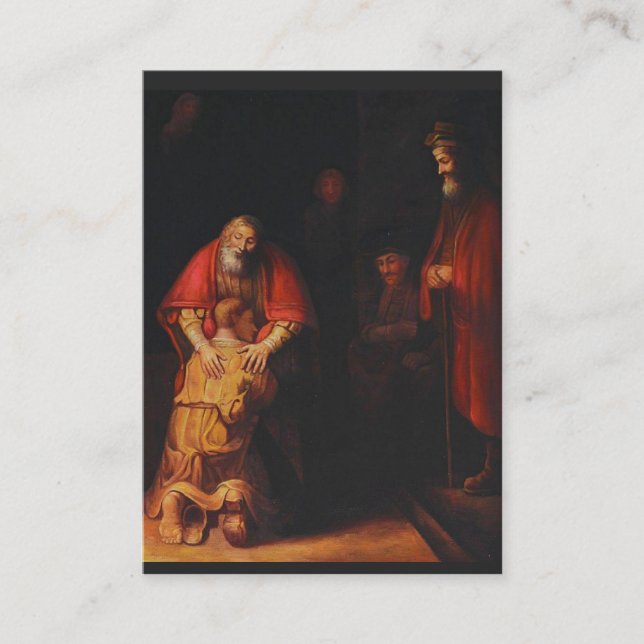 The Prodigal Son Prayer after Confession Holy Card (Front)