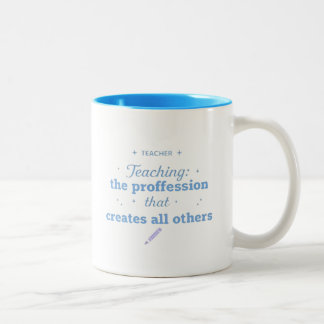 The Profession That Creates All Others Quote Two-Tone Coffee Mug