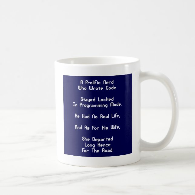 The Programmer Nerd Blues Coffee Mug (Right)