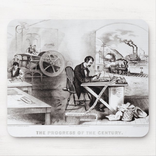 The Progress of the Century Mouse Mat (Front)