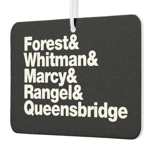 The Projects Car Air Freshener (Left)