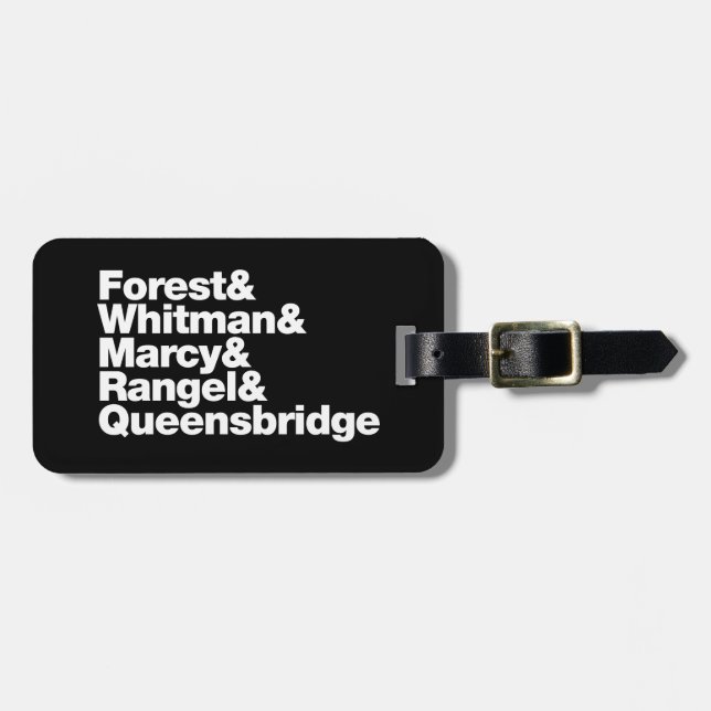 The Projects Luggage Tag (Front Horizontal)