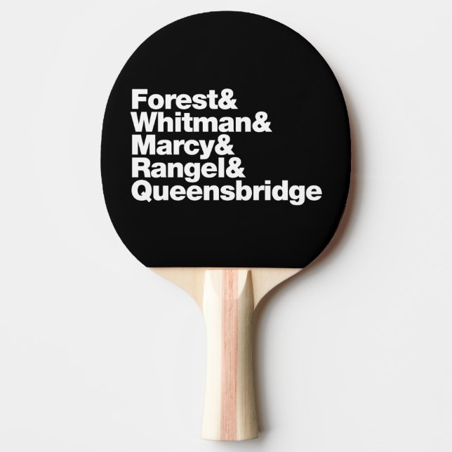 The Projects Ping Pong Paddle (Front)