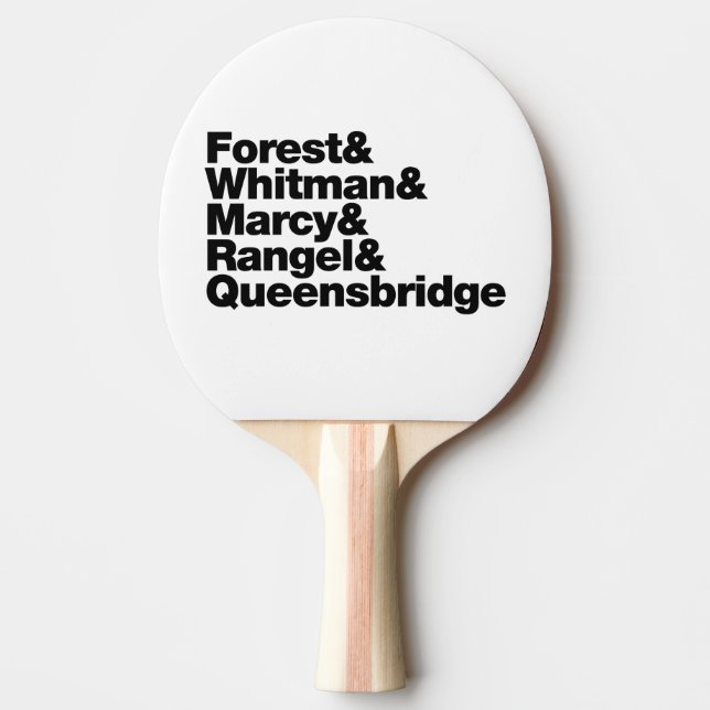 The Projects Ping Pong Paddle (Front)