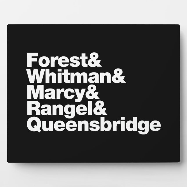 The Projects Plaque (Front)