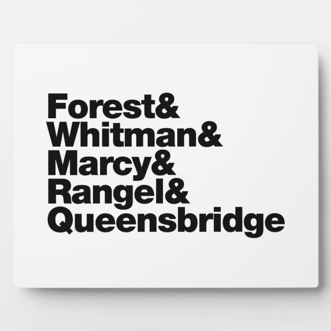 The Projects Plaque (Front)