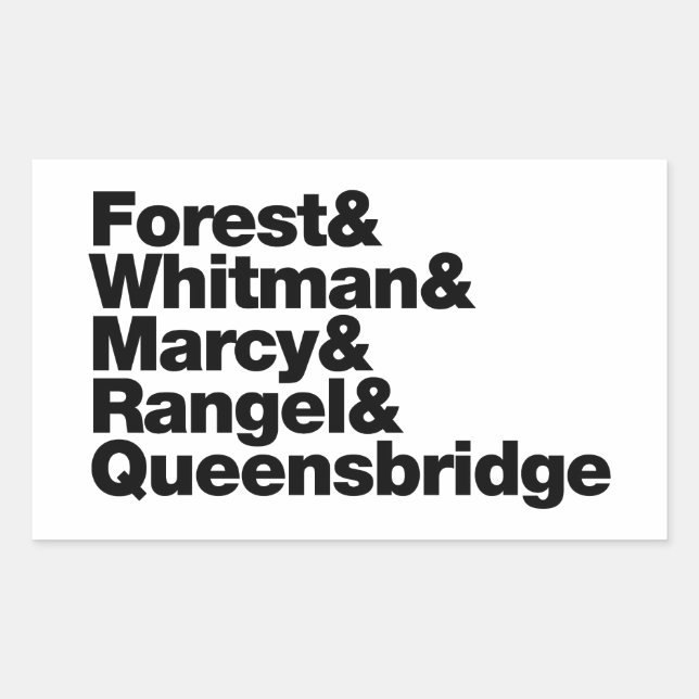 The Projects Rectangular Sticker (Front)