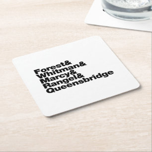 The Projects Square Paper Coaster