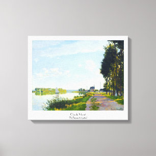 The Promenade at Argenteuil Claude Monet Canvas Print