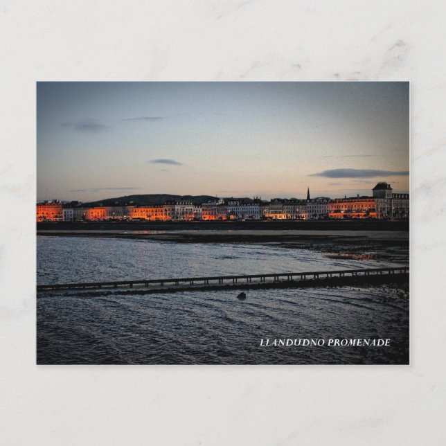 The promenade at Llandudno Postcard (Front)