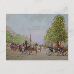 The Promenade on the Champs-Elysees Postcard