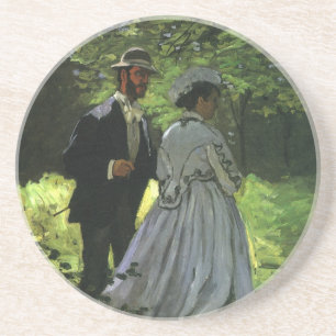 The Promenaders, aka The Strollers by Claude Monet Coaster