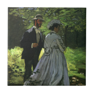 The Promenaders, aka The Strollers by Claude Monet Tile