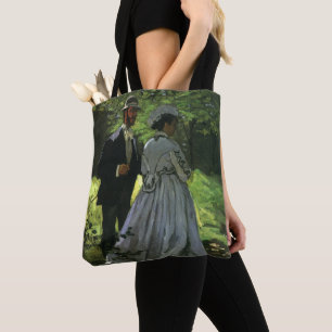 The Promenaders, aka The Strollers by Claude Monet Tote Bag