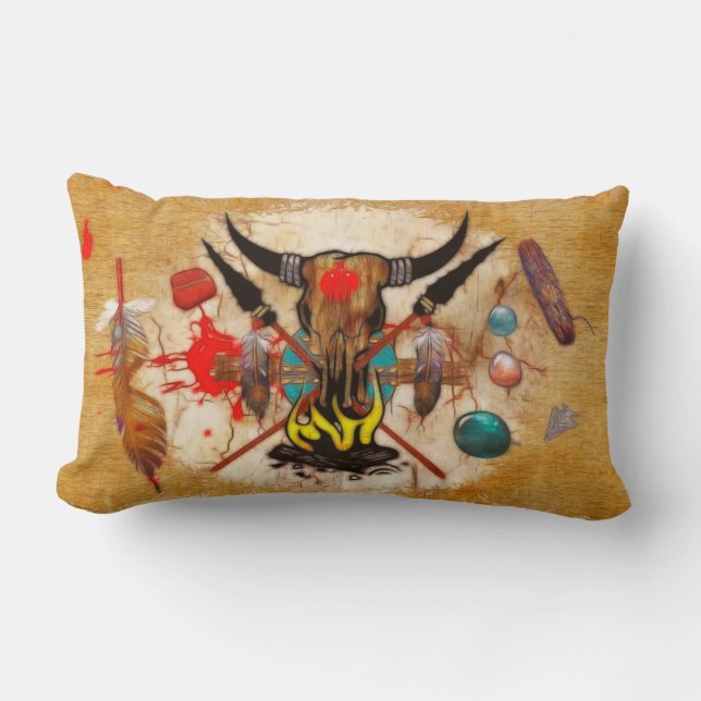 The Promise Native American Decor Lumbar Cushion (Front)