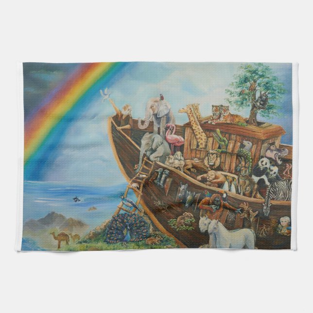 The Promise, Noah's Ark Tea Towel (Horizontal)