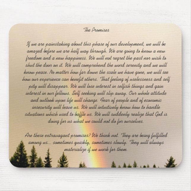 The promises mouse mat (Front)